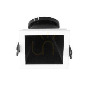 V-TAC GU10 Recessed Mesh White/Black Square VT-875-WB 3 Year Warranty small 0