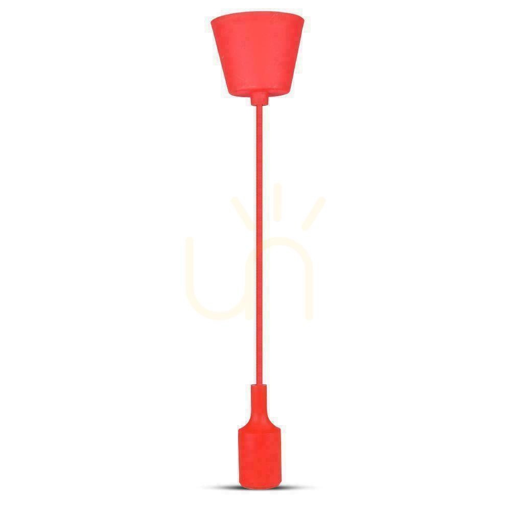 View V-TAC E27 Red VT-7228-R Silicone Pendant Luminaire 5 Year Warranty V-TAC E27 Red VT-7228-R Silicone Pendant Luminaire 5 Year Warranty