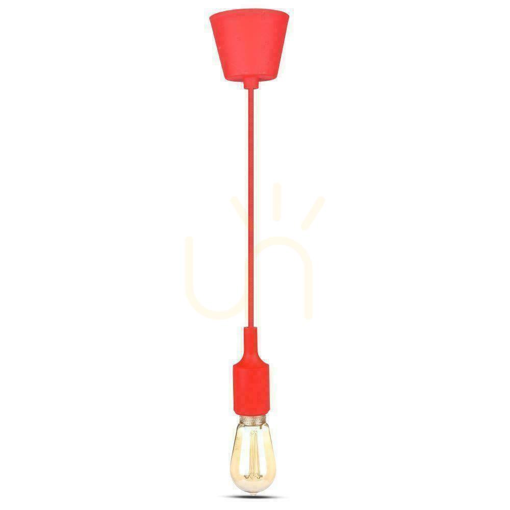 Preview V-TAC E27 Red VT-7228-R Silicone Pendant Luminaire 5 Year Warranty V-TAC E27 Red VT-7228-R Silicone Pendant Luminaire 5 Year Warranty