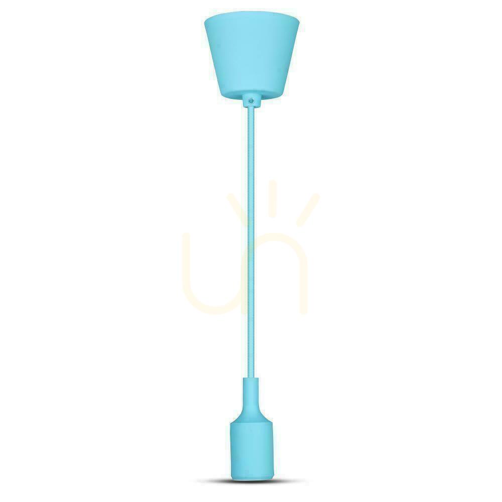 View V-TAC E27 Bright Blue VT-7228-LB Pendant Silicone Luminaire 5 Year Warranty V-TAC E27 Bright Blue VT-7228-LB Pendant Silicone Luminaire 5 Year Warranty
