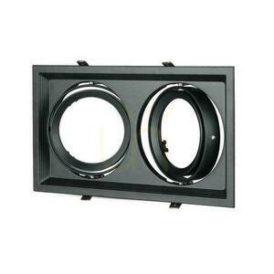 Recessed Ceiling Luminaire 2xAR111 G53 Black V-TAC VT-7222 small 1