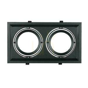 Recessed Ceiling Luminaire 2xAR111 G53 Black V-TAC VT-7222 small 0