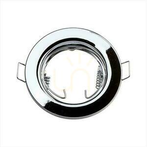 V-TAC VT-778-CH recessed spotlight, GU10, chrome, Ø80 mm, 2-pack small 1