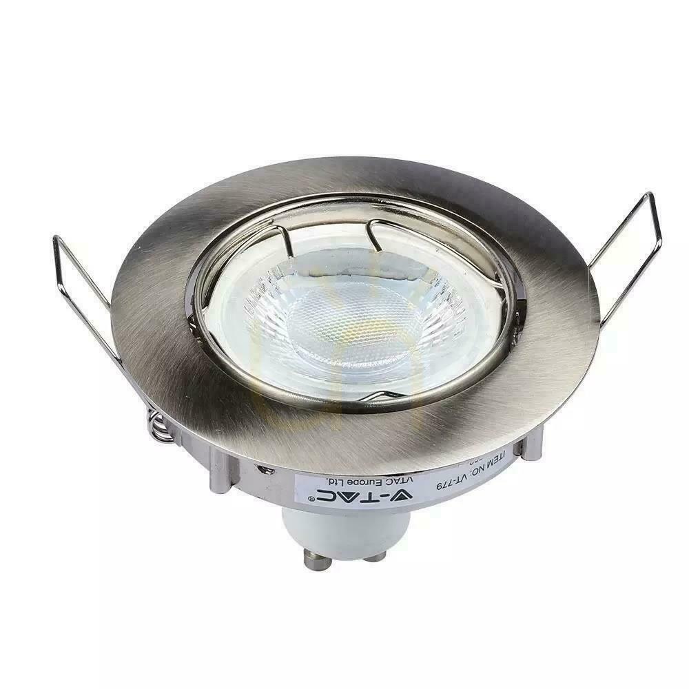 Preview Mesh V-TAC GU10 Round Movable Satin VT-779-SN-RD Mesh V-TAC GU10 Round Movable Satin VT-779-SN-RD