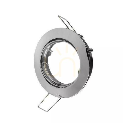 Check Chrome adjustable recessed GU10 fitting V-TAC VT-779-CH-RD