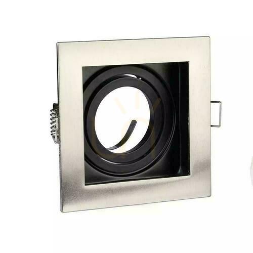 Check V-TAC Aluminum Eyelet GU10 Square Satin/Black VT-781SQ-SN