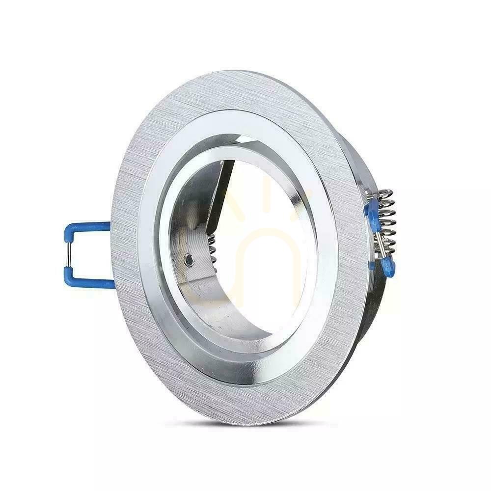 View V-TAC Cast Aluminum Mesh 1xGU10 Round Brushed Aluminum VT-782RD-AB V-TAC Cast Aluminum Mesh 1xGU10 Round Brushed Aluminum VT-782RD-AB