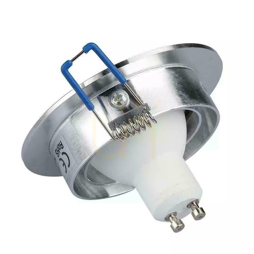 Display V-TAC Cast Aluminum Mesh 1xGU10 Round Brushed Aluminum VT-782RD-AB V-TAC Cast Aluminum Mesh 1xGU10 Round Brushed Aluminum VT-782RD-AB