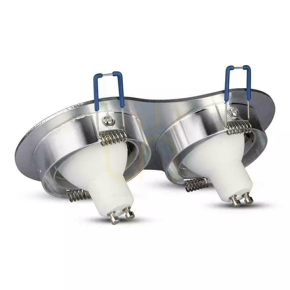 Display V-TAC Aluminum Mesh Cast 2xGU10 Round Brushed Aluminum VT-783RD-AB V-TAC Aluminum Mesh Cast 2xGU10 Round Brushed Aluminum VT-783RD-AB