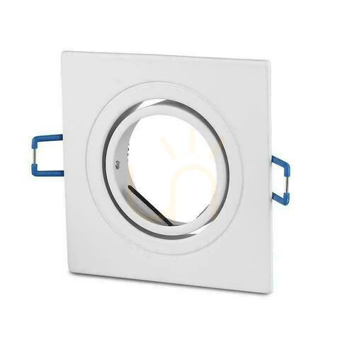 Check V-TAC VT-782SQ-WH square white recessed fitting 1×GU10