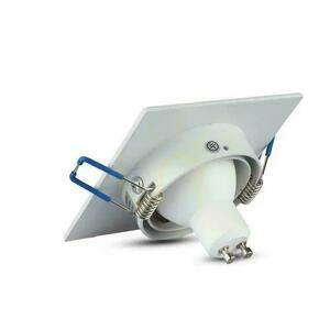 V-TAC VT-782SQ-WH square white recessed fitting 1×GU10 small 2