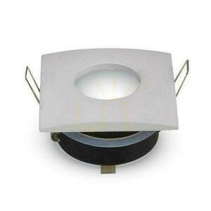 V-TAC recessed spotlight fitting IP54 GU10 square 84x84 mm white VT-787SQ-WH small 0