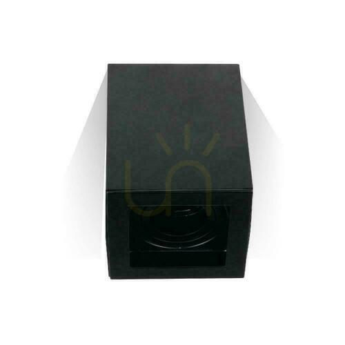 Check V-TAC Aluminum GU10 Cube Square Surface Mounting Black 142x100x100 VT-797-B.
