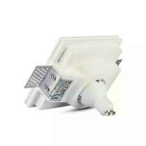 V-TAC GIPS GU10 Recessed Round Mesh 120x120 White VT-776SQ small 3