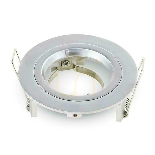 Check Eyelet V-TAC Aluminum Cast GU10 Round Silver Gray VT-774-MG
