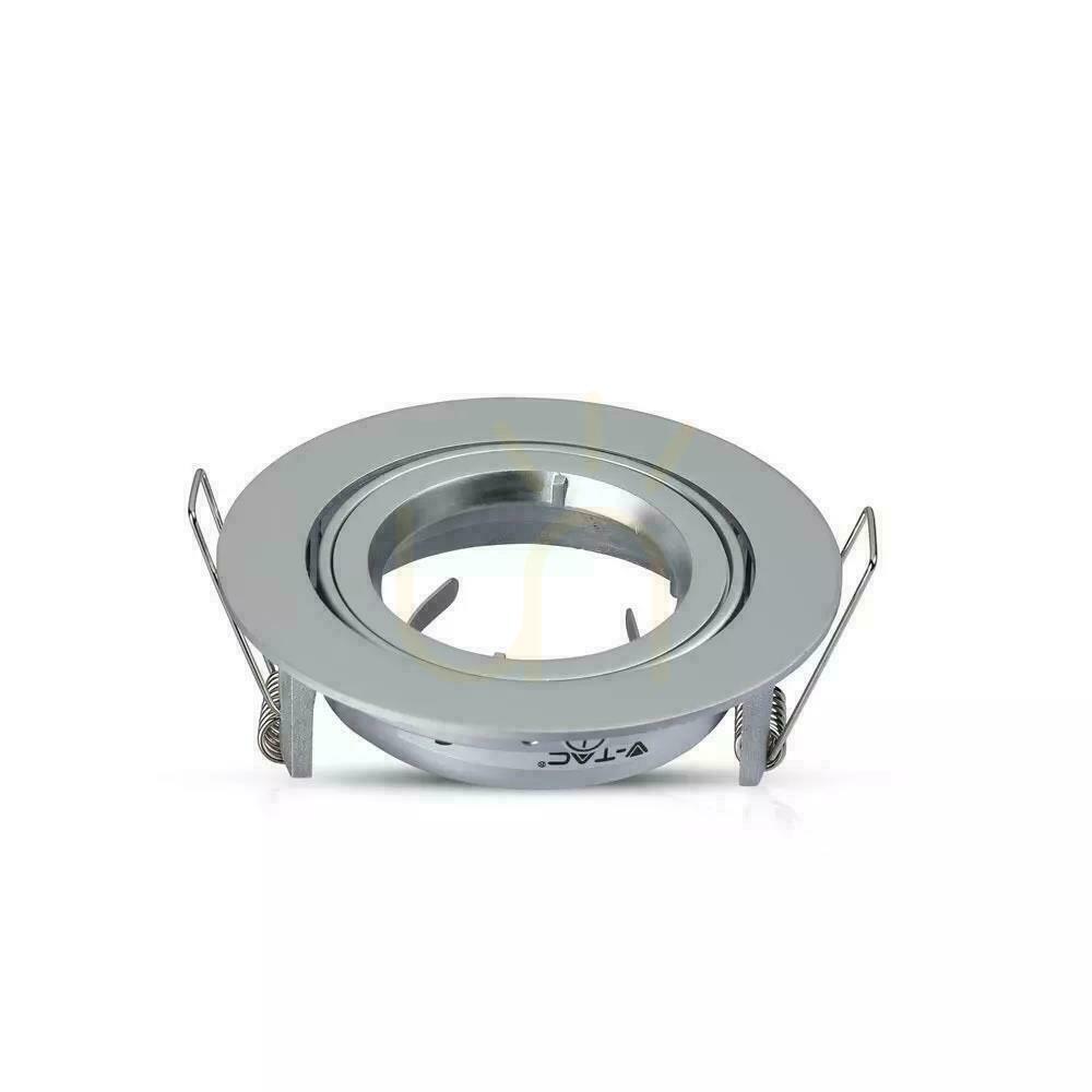 Preview V-TAC Aluminum Cast GU10 Round Movable Silver Gray VT-775MG Mesh. V-TAC Aluminum Cast GU10 Round Movable Silver Gray VT-775MG Mesh.