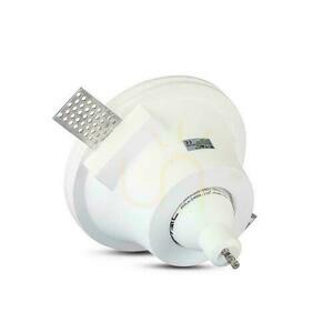 V-TAC VT-773 recessed GU10 gypsum fitting, white, Ø13.2 cm small 4