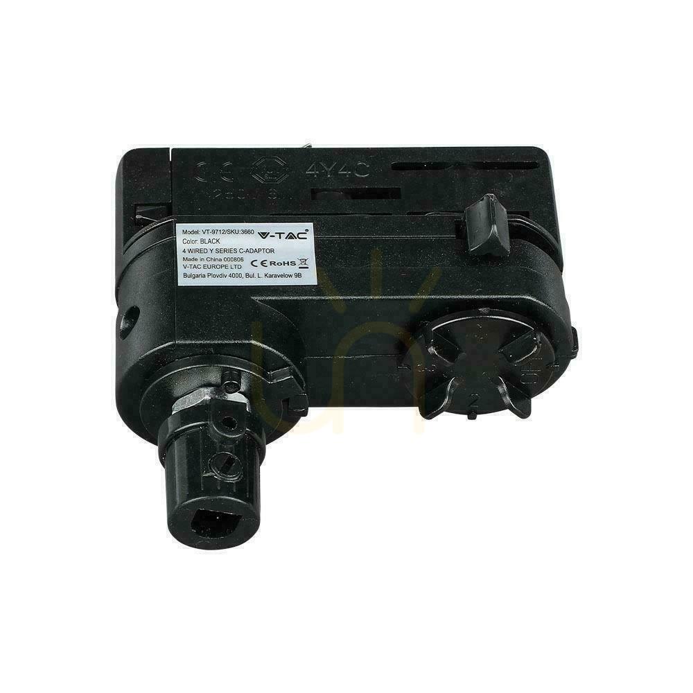 V-TAC Busbar Adaptor 3F 3 phase Black