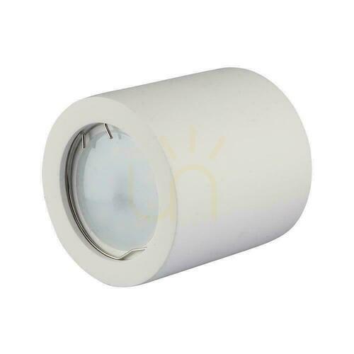 Check V-TAC GIPS GU10 Surface-mounted Tuba Round White 70x75 VT-727RD luminaire.
