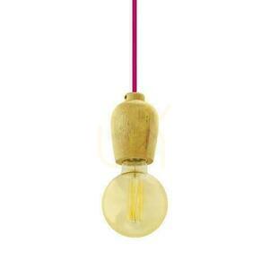 V-TAC Pendant Luminaire Wood Red Wire VT-7778-R 5 Year Warranty small 0