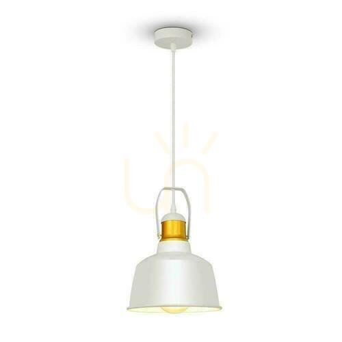 Check V-TAC LOFT Pendant Luminaire Vintage White VT-7422-WH 5 Year Warranty