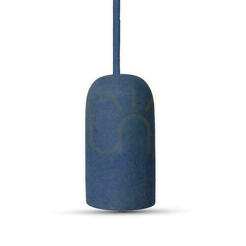 Check V-TAC BETON Blue Pendant Luminaire VT-7668-BL 5 Year Warranty