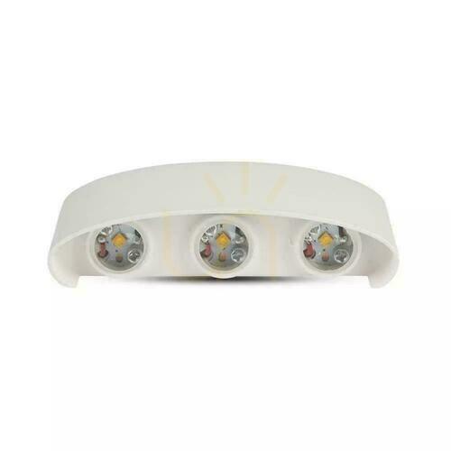 Check Wall Mount Top Down V-TAC 5W LED luminaire White IP54 VT-846 4000K 630lm
