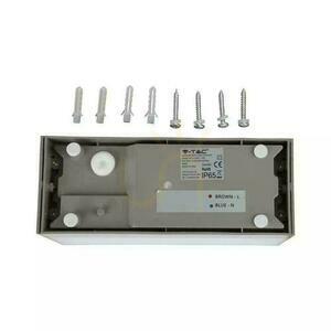 V-TAC 12W LED Wall Luminaire Top Down Gray IP65 VT-8057 3000K 1150lm small 3
