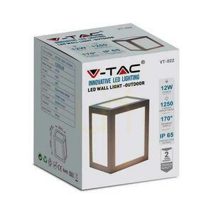V-TAC 12W LED wall luminaire IP65 Grey VT-822 4000K 1350lm small 4