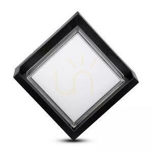 V-TAC 12W LED Wall Luminaire IP65 Black Square VT-827 3000K 1160lm small 3