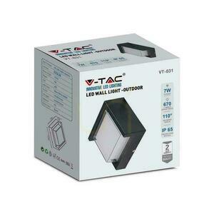V-TAC 7W LED Wall Luminaire Black Square IP65 VT-831 3000K 670lm small 4