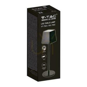 V-TAC 2W LED Charging Dimmable Nightstand Lamp IP54 Black VT-7563 3000K 200lm. small 4