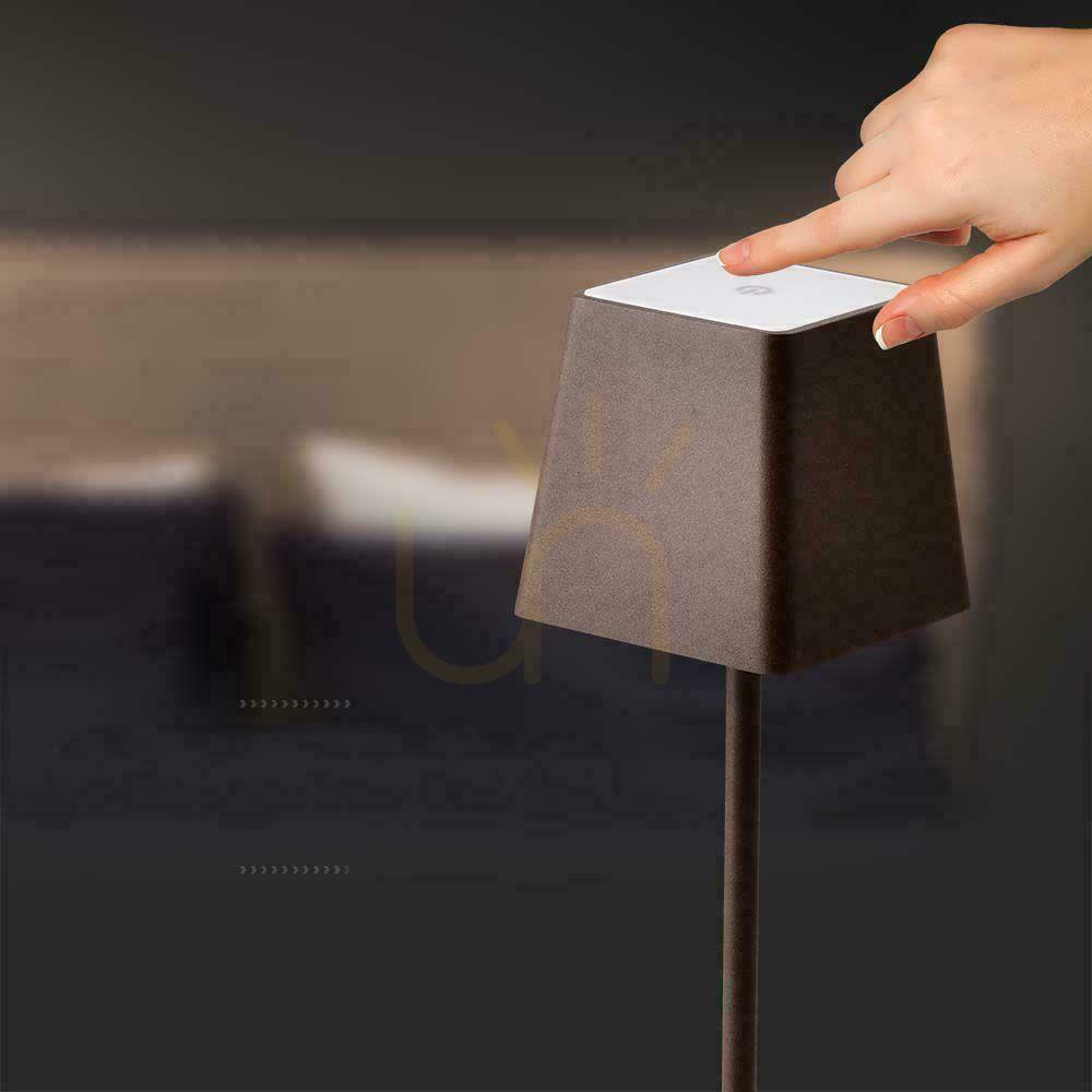 Show V-TAC 2W LED Charging Dimmable Nightstand Lamp IP54 Bronze Corten VT-7563 3000K 200lm V-TAC 2W LED Charging Dimmable Nightstand Lamp IP54 Bronze Corten VT-7563 3000K 200lm