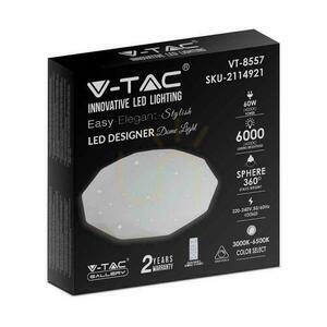 V-TAC VT-8557-N white LED ceiling light 60 W CCT with remote control 50 cm small 4
