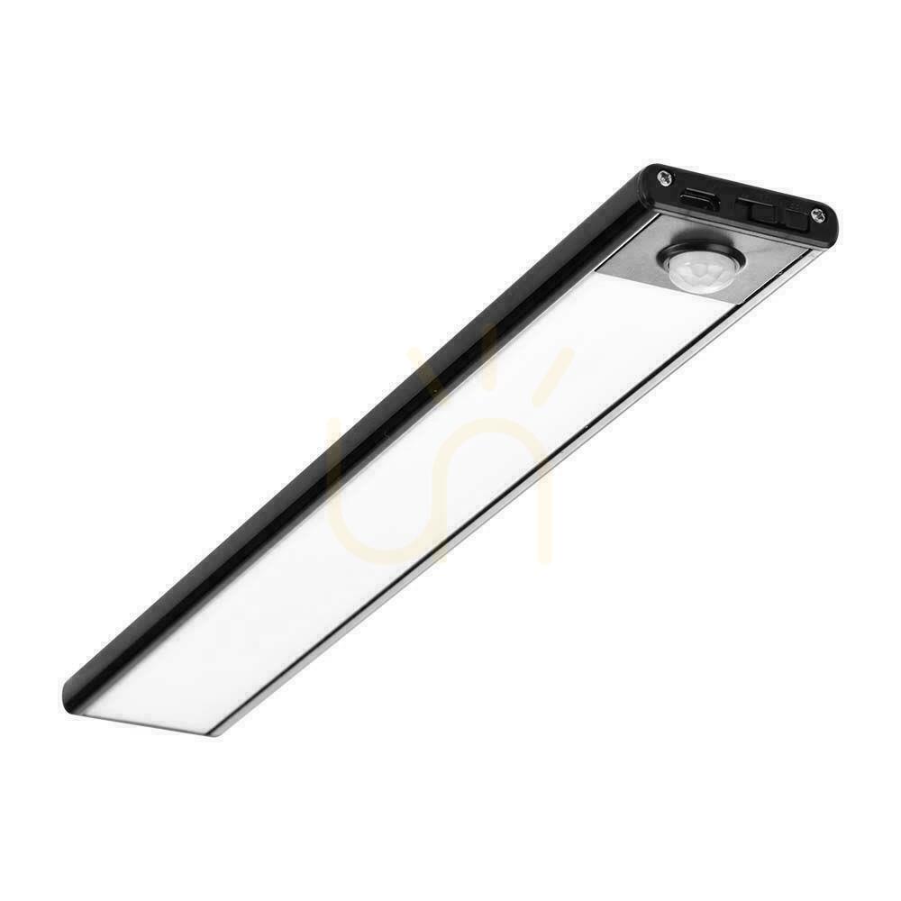 View V-TAC 2W LED under-cabinet luminaire Black Motion sensor USB charging 40cm VT-8142 4000K 160lm V-TAC 2W LED under-cabinet luminaire Black Motion sensor USB charging 40cm VT-8142 4000K 160lm