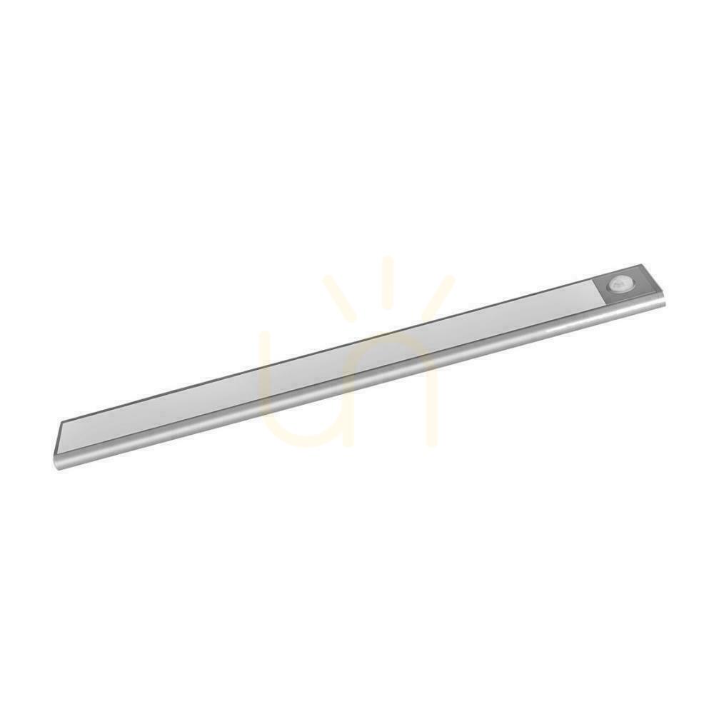 Show V-TAC 2.5W LED under-cabinet luminaire Silver Motion Sensor USB Charging 60cm VT-8143 3000K 260lm V-TAC 2.5W LED under-cabinet luminaire Silver Motion Sensor USB Charging 60cm VT-8143 3000K 260lm