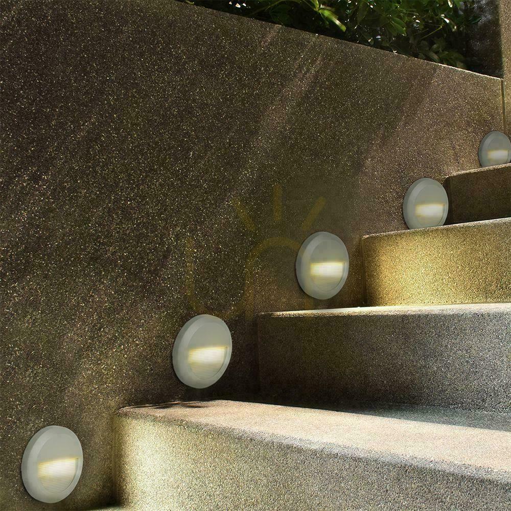 Preview Stair Luminaire 2W LED V-TAC White Round 230V IP65 VT-1142 4000K 80lm Stair Luminaire 2W LED V-TAC White Round 230V IP65 VT-1142 4000K 80lm