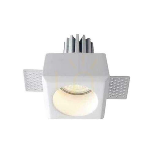 Check V-TAC GU10 White Square 80x80 VT-11001 Gypsum Ceiling Luminaire 3 Years Warranty