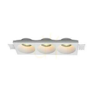 V-TAC 3xGU10 Gypsum Ceiling Luminaire White 280x100 VT-11013 3 Years Warranty small 0