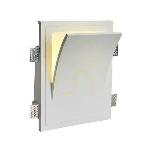 Check V-TAC Gypsum Luminaire Wall Mount E14 White 255x315 VT-11004 3 Years Warranty