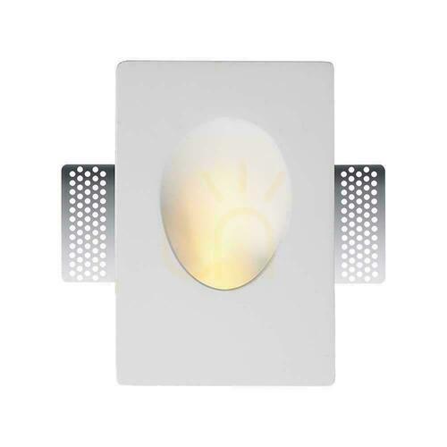 Check V-TAC Gypsum Wall Mount GU10 White 120x180 VT-11007 3 Year Warranty.