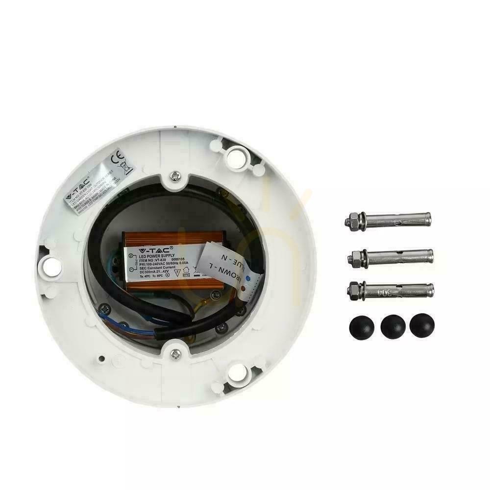Show V-TAC 10W LED Garden Pole IP65 White 25cm VT-830-W 4000K 1000lm V-TAC 10W LED Garden Pole IP65 White 25cm VT-830-W 4000K 1000lm