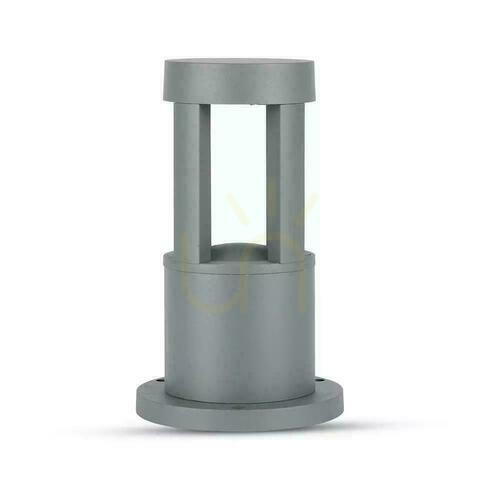 Check V-TAC VT-830-G-N LED Bollard Light, Grey, 10 W, 25 cm, 3000 K