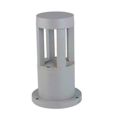 Check V-TAC VT-830-G-N LED Bollard Light, Grey, 10 W, 25 cm, 3000 K