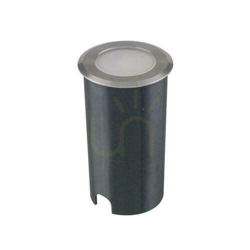 Check V-TAC 1W LED Silver IP67 VT-1151 6400K 51lm Ground Mounted Garden Overhead Floor Luminaire.