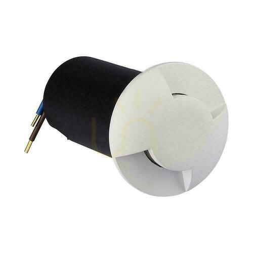Check V-TAC 1W LED 1-Watt Ground Mounted Garden Overhead Luminaire White 2-Sided IP67 VT-1161 3000K 50lm