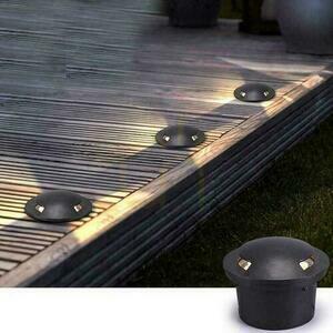 V-TAC 1W LED 1-Watt Ground Mounted Garden Overhead Luminaire Black 2-sided IP67 VT-1161 3000K 50lm small 4