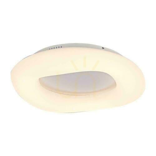 Check V-TAC 20W LED Ceiling Luminaire Oval Color Change 30cm Dimmable White VT-7308 2700K-6400K 2150lm 3 Years Warranty