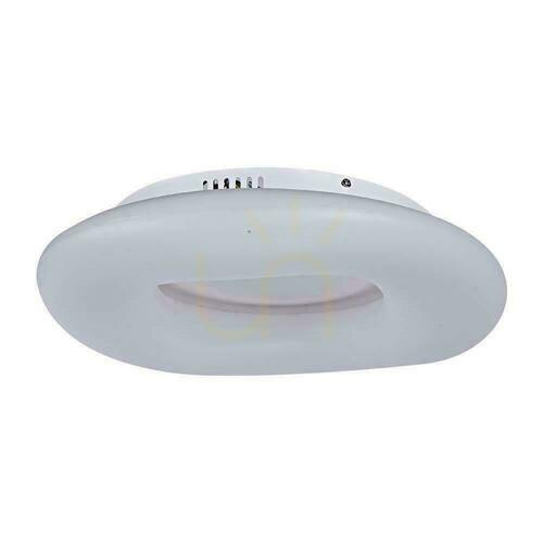 Check V-TAC 20W LED Ceiling Luminaire Oval Color Change 30cm Dimmable White VT-7308 2700K-6400K 2150lm 3 Years Warranty
