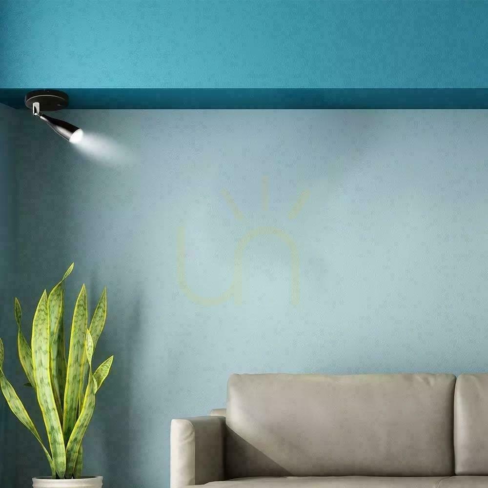 Display V-TAC wall lamp 4.5W LED Black with switch VT-806 3000K 420lm 3 Years Warranty V-TAC wall lamp 4.5W LED Black with switch VT-806 3000K 420lm 3 Years Warranty